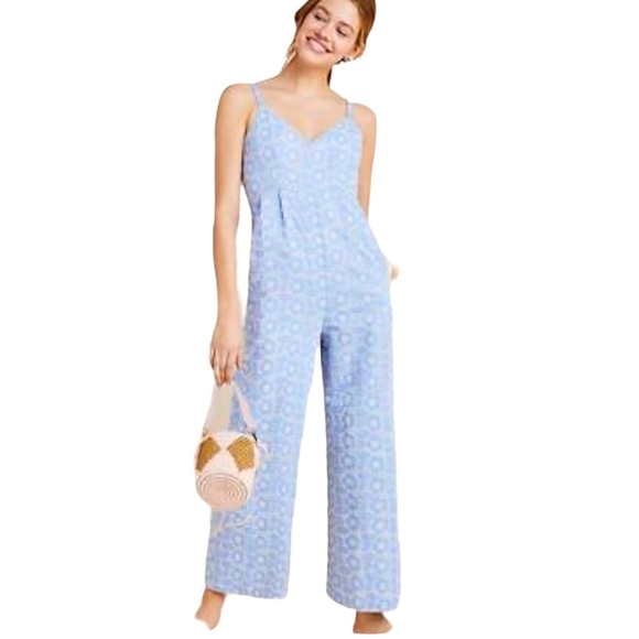 Anthropologie Pants - Anthropologie Laia karina eyelet jumpsuit with pockets XS
